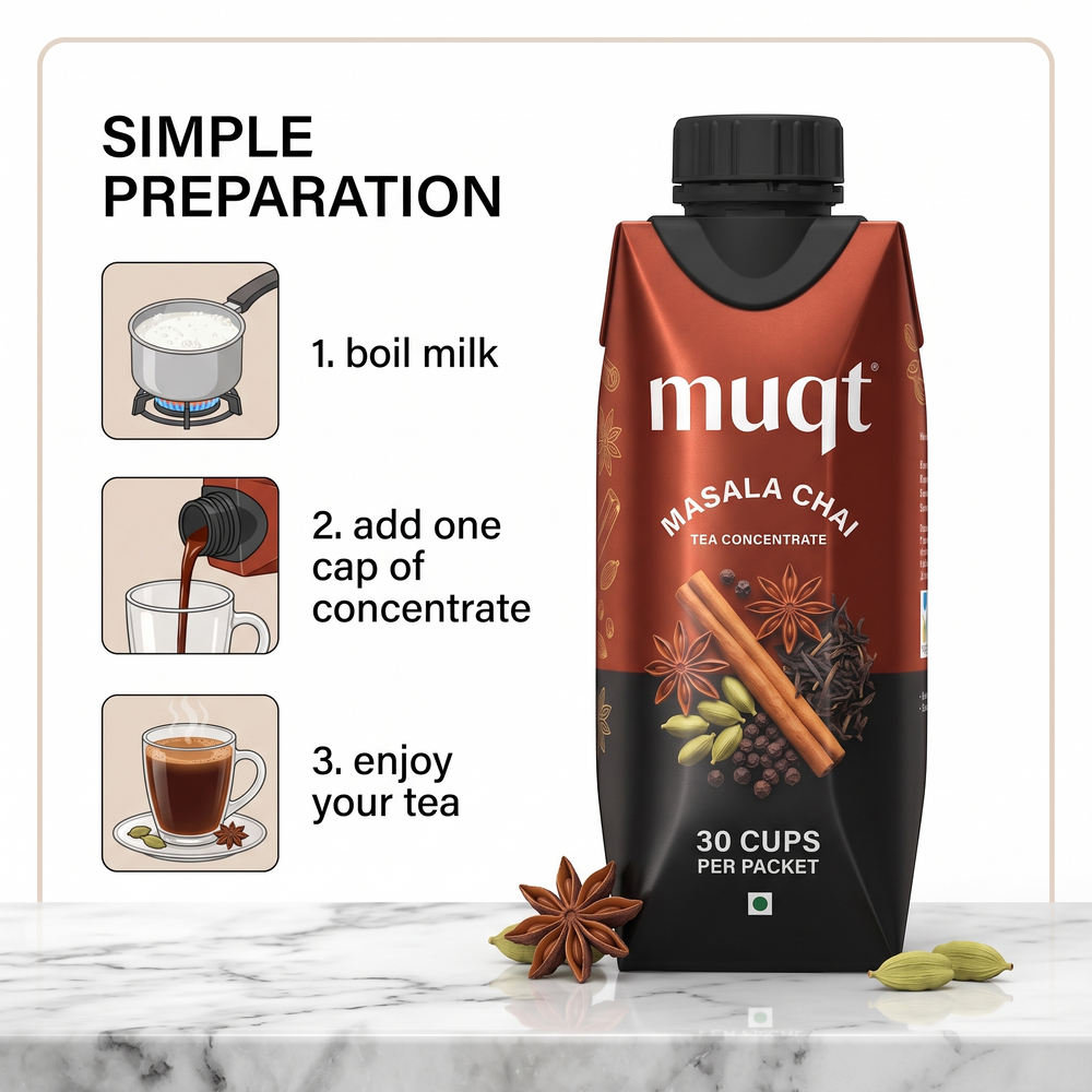 Muqt Masala Chai Concentrate - 30 Cups